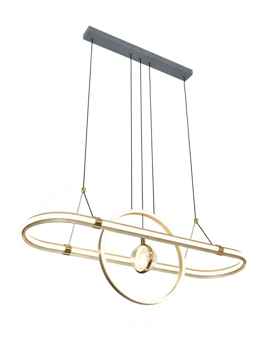 LED Saturn Orbit Linear Pendant