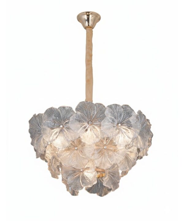 Glass Petal Flower Chandelier 600mm