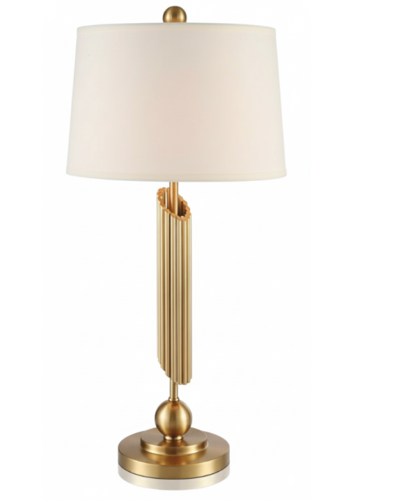 Gold Spiral Frame Table Lamp