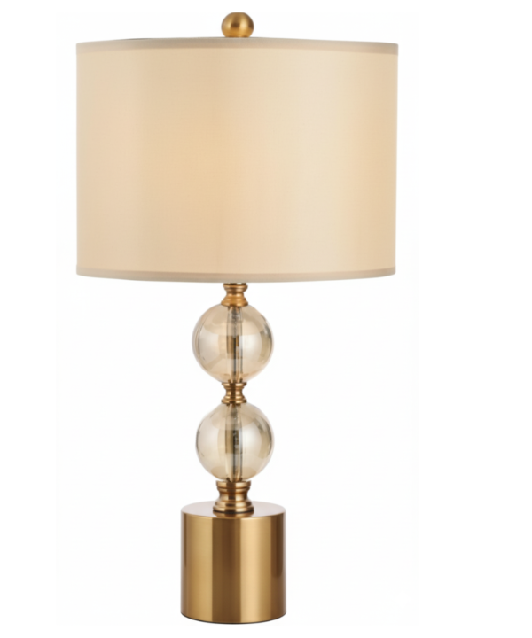 Gold Spiral Frame Table Lamp