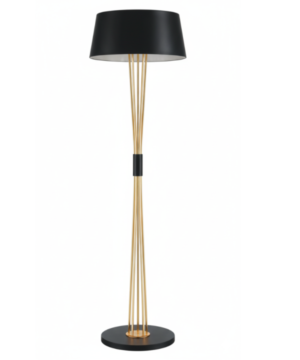 Gold Multi-Rod Floor Lamp